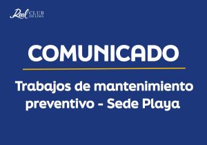 Comunicado-Trabajos de mantenimiento
