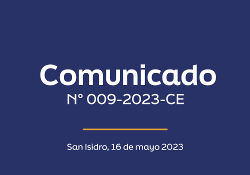 Comunicado N°009-2023-CE