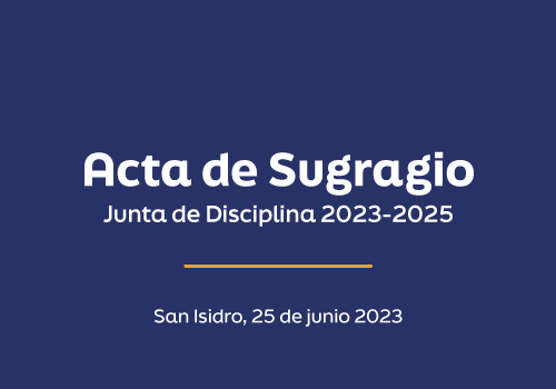 Acta de Sufragio – Junta de Disciplina 2023-2025
