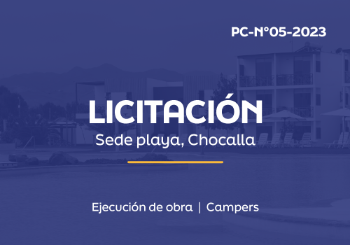 LICITACIÓN N°5 – TRAZADO DE VÍAS SEDE PLAYA, CHOCALLA