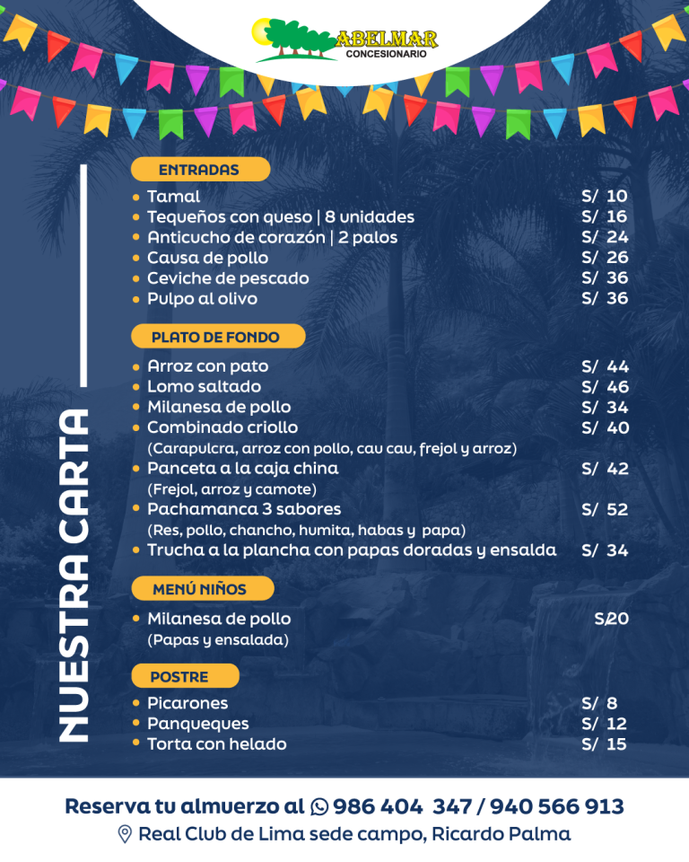 Reserva tu almuerzo – Yunza Primaveral