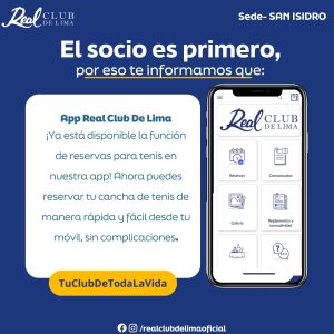 Nueva APP Real Club de Lima