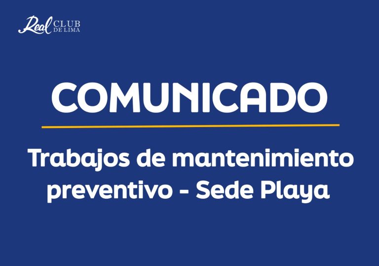 Comunicado-Trabajos de mantenimiento