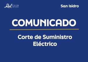Comunicado – Corte de Suministro Eléctrico