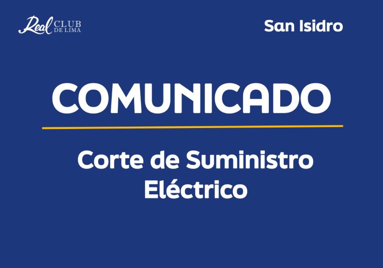 Comunicado – Corte de Suministro Eléctrico