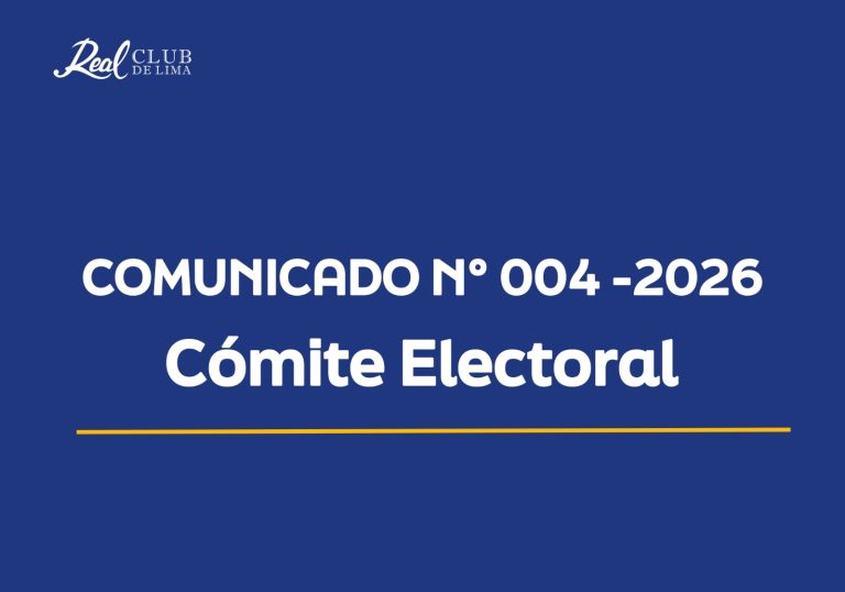 Comunicado N° 004-2026 Cómite Electoral