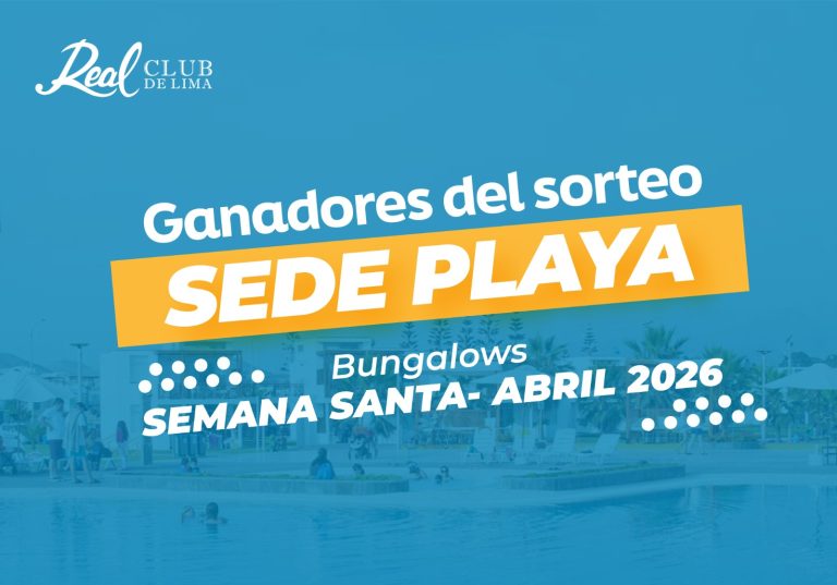 Ganadores del sorteo Sede Playa Bungalows Semana Santa – Abril 2026