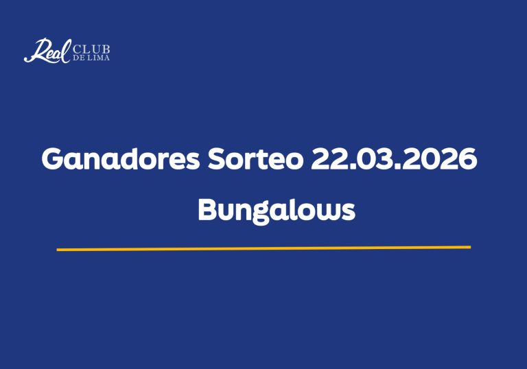 Ganadores Sorteo 22.03.2026 Bungalows