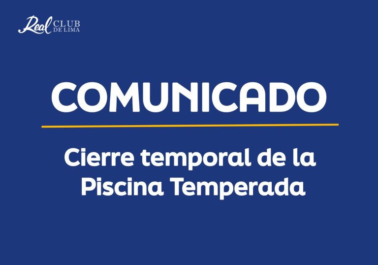 Comunicado – Cierre temporal de la Piscina Temperada