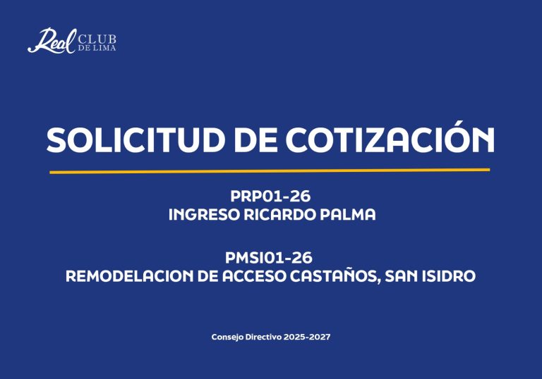 Solicitud de Cotización – PRP01-26 / PMSI01-26