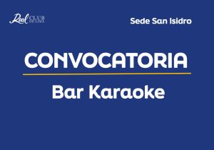 Convocatoria – Bar Karaoke