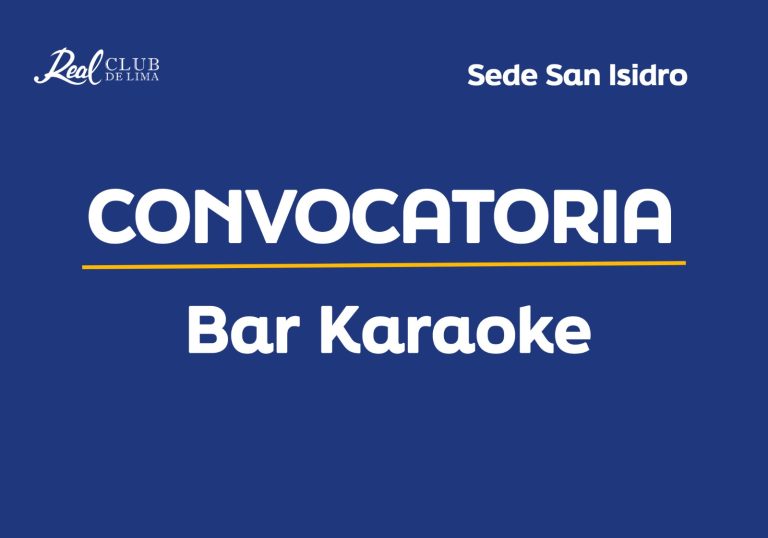 Convocatoria – Bar Karaoke